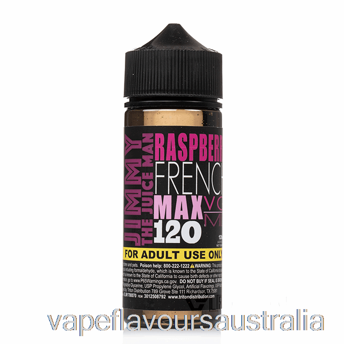 Vape Australia Raspberry French - Jimmy The Juiceman - 120mL 0mg